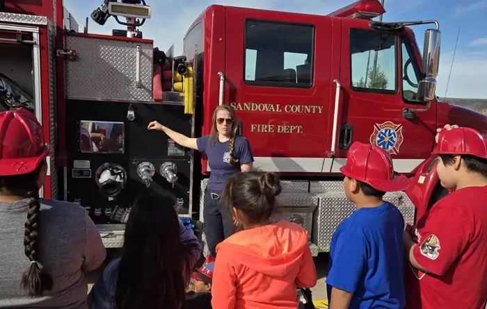 Important lesson in fire safety from Captain Shannon Farrel and Sandoval County Fire Rescue